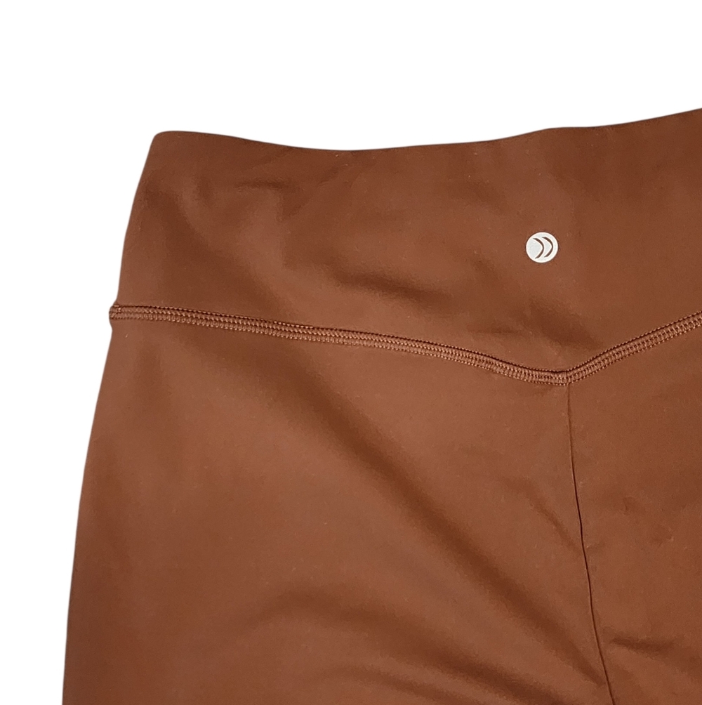 G4Free Brown High Waisted Wide Leg Yoga Pants Crossover Waistband Medium - Picture 5 of 7